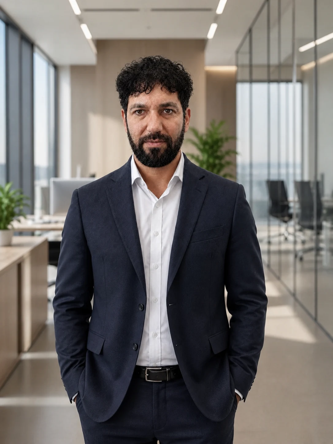 Portrait de Mehdi B. dans son bureau